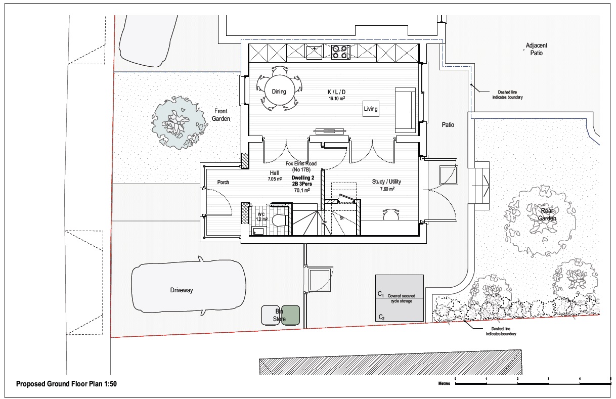 Lot: 20 - END-TERRACE PROPERTY WITH PLANNING FOR TWO-BEDROOM DWELLING - 